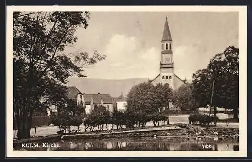 AK Kulm, Kirche und Weiher