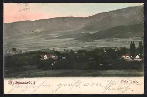 AK Muthmannsdorf, Blick gegen die hohe Wand