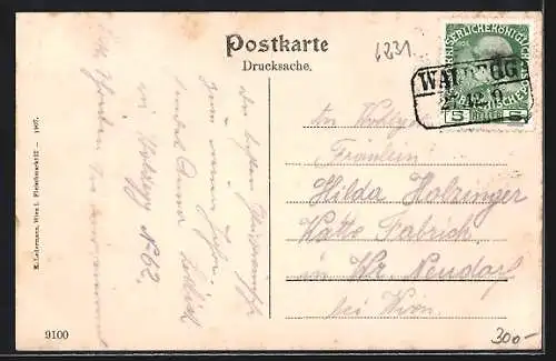 AK Waldegg /N.-Oe., Gasthaus Waldegger Klause, Wilhelm Eichert-Hütte, Bahnhof