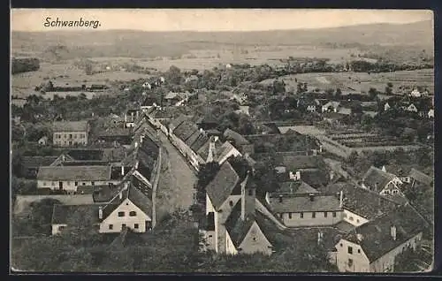 AK Schwanberg, Teilansicht mit Strassenpartie