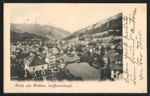 AK Goisern /Salzkammergut, Ortsansicht aus der Vogelschau