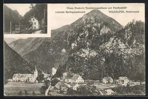 AK Wildalpen /Steiermark, Franz Prader`s Gasthaus zur Poschenhöh