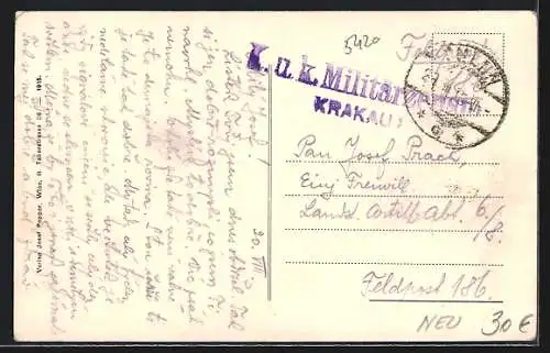 AK Tulln, Panorama, Hauptplatz, St. Pöltnerstrasse