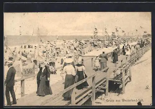 AK Westerland /Sylt, Strandpartie