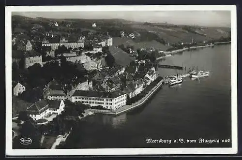 AK Meersburg a. B., Gesamtansicht, Flugzeugaufnahme