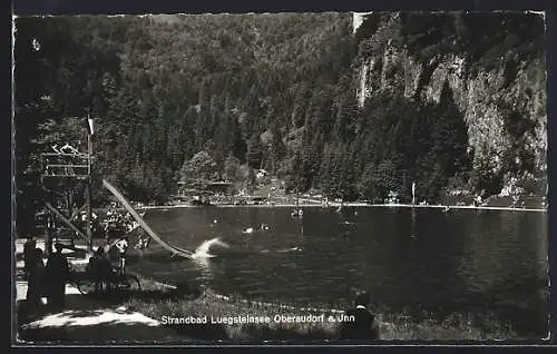 AK Oberaudorf a. Inn, Strandbad Luegsteinsee