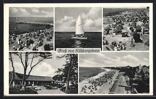 AK Kühlungsborn, Strand und Segelboot