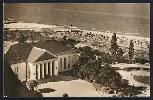 AK Heringsdorf / Ostseebad, Kulturhaus, Strand, See