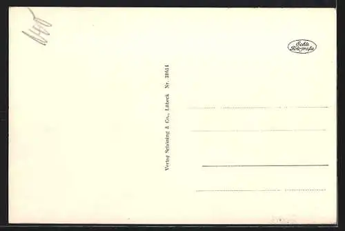 AK Pforzheim, Totalansicht über die Dächer