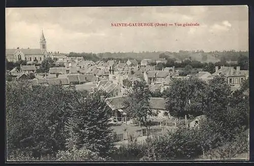 AK Sainte-Gauburge, Vue générale