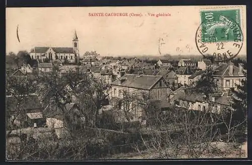 AK Sainte-Gauburge, Vue générale