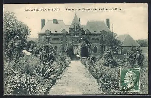 AK Les Anthieux-du-Puits, Bosquets du Château des Anthieux-du-Puits