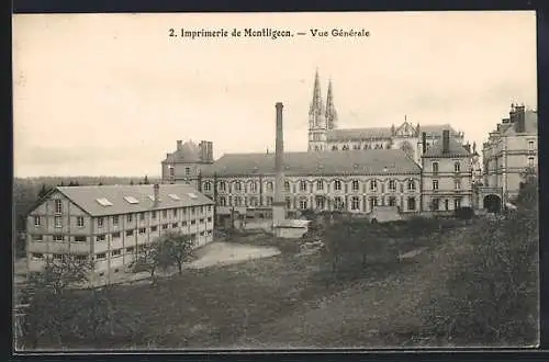 AK Montligeon, Imprimerie de Montligeon, Vue Générale