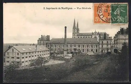 AK Montligeon, Imprimerie de Montligeon, Vue Générale