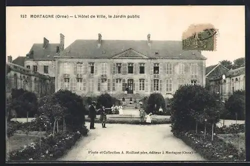 AK Mortagne, L`Hôtel de Ville et le Jardin public