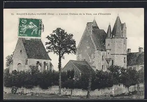 AK Mauves-sur-Huisne, L`ancien Château de la Vove, vue d`ensemble