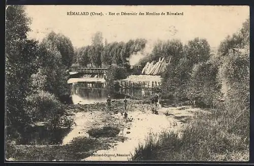 AK Rémalard, Ilot et Déversoir des Moulins de Rémalard