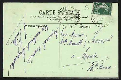 AK Domfront, Les Ruines du Château, Le Chemin de Ronde