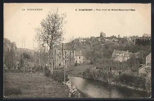 AK Domfront, Vue prise de Notre-Dame-sur-l`Eau