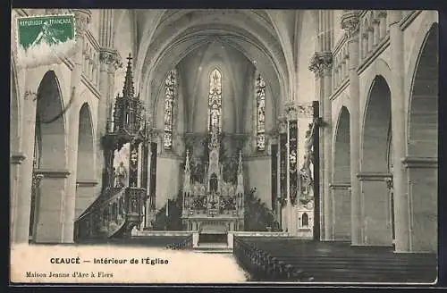 AK Ceaucé, Intérieur de l`église