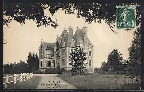 AK Batilly, Château de Mesnil-Glairs, vue sur le Parc