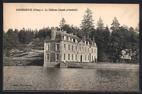 AK Courmenil, Le Château, facade principale