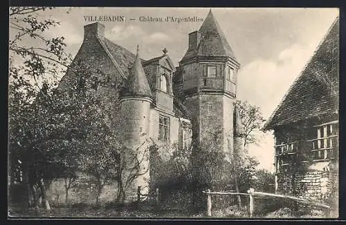 AK Villebadin, Château d`Argentelles