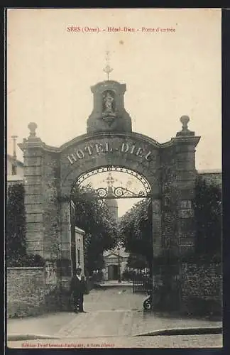 AK Sées, Hôtel-Dieu, Porte d`entrée