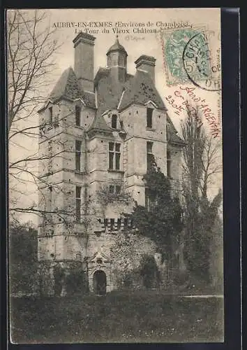 AK Aubry-en-Exmes, La tour du Vieux Château