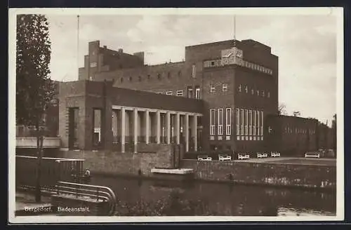 AK Bergedorf, Blick auf die Badeanstalt