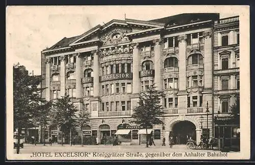 AK Berlin, Hotel Excelsior in der Königgrätzer Strasse