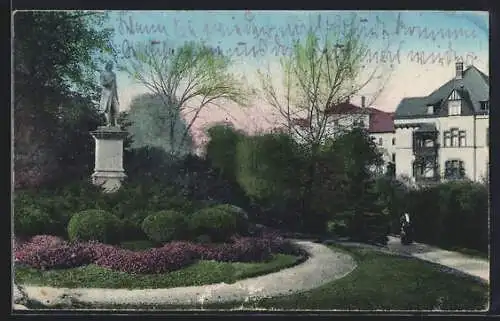 AK Erfurt, Pförtchen-Anlagen mit Reichart-Denkmal