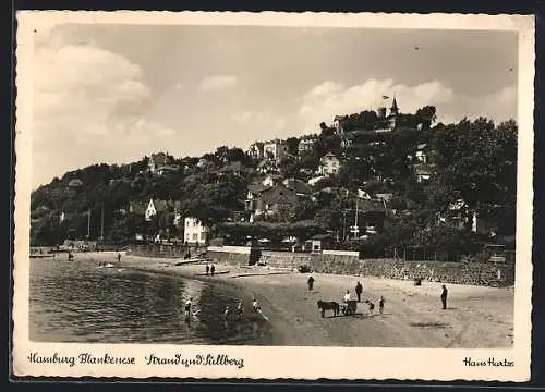 AK Hamburg-Blankenese, Strand und Süllberg