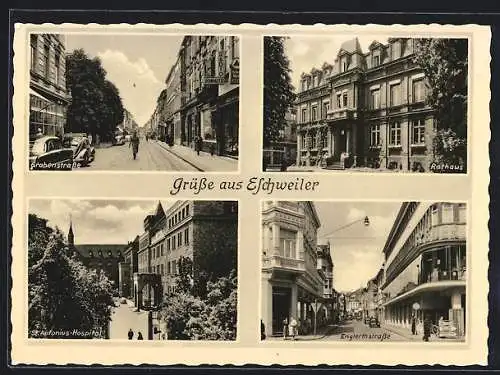 AK Eschweiler, Grabenstrasse, Englerthstrasse & St. Antonius Hospital