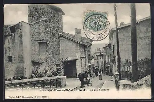 AK St-Vallier-sur-Rhone, Rue des Remparts