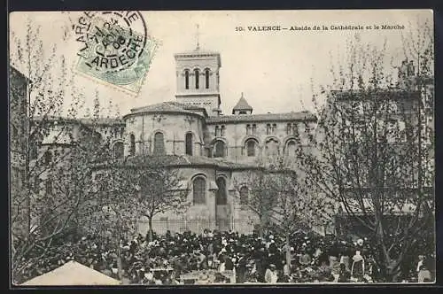 AK Valence, Abside de la Cathedrale et le Marchè
