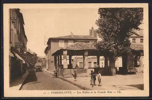 AK Pierrelatte, Les Halles et la Grande Rue