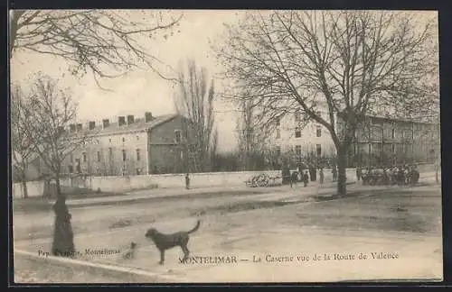 AK Montèlimar, La Caserne vue de la Route de Valence