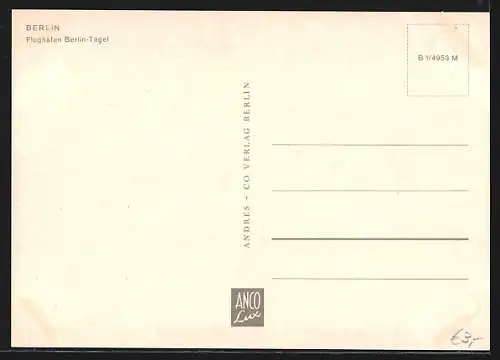 AK Berlin-Tegel, Vier Ansichten vom Flughafen