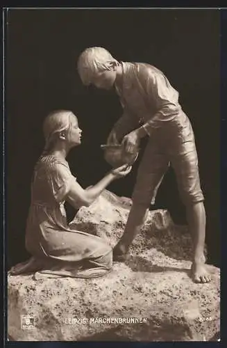 AK Plastik Märchenbrunnen von J. Magr