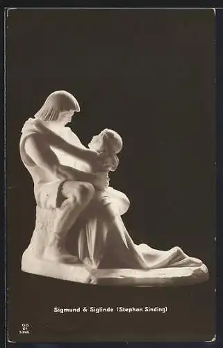 AK Skulptur Sigmund & Siglinde (Stephan Sinding)