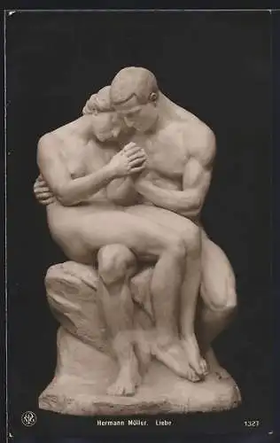 AK Skulptur Liebe von Hermann Möller