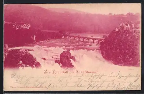 AK Schaffhausen, Der Rheinfall-Wasserfall