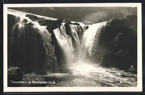 AK Gmunden in Oberösterreich, Traunfall-Wasserfall