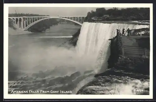 AK American Falls from Goat Island, Wasserfall