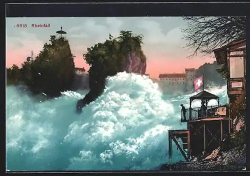 AK Der Rheinfall-Wasserfall