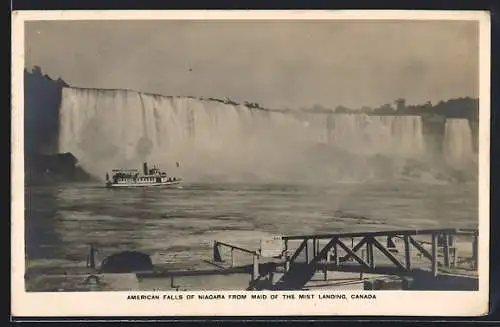 AK Canada, American Falls of Niagara from Maid of the Mist Landing, Wasserfall