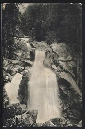 AK Triberg, Blick zum Wasserfall