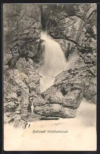 AK Hallstatt Waldbachstrub, Wasserfall