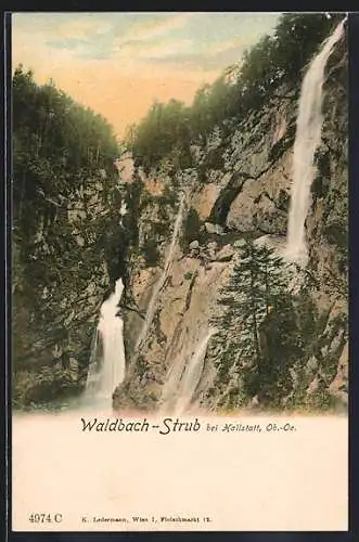 AK Waldbach-Strub bei Hallstatt, Wasserfall